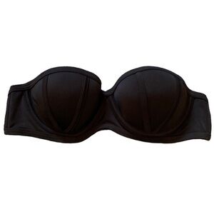 Pink Victoria’s Secret Black Bandeau Bikini Top